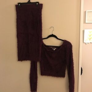 CO-ORD SKIRT&SHIRT SET - WORN ONCE - MEDIUM/LARGE